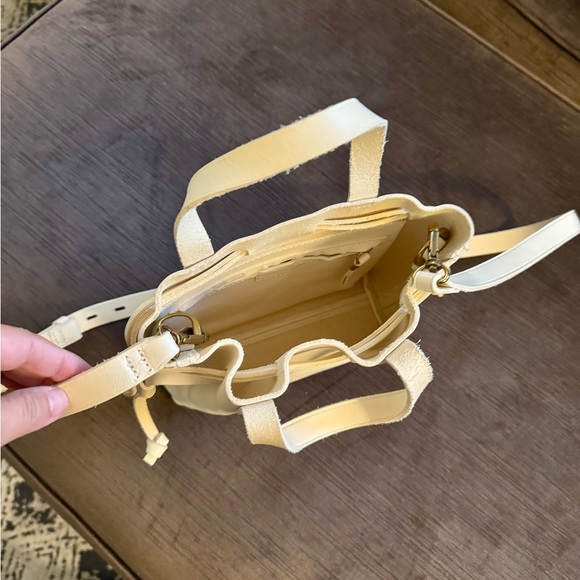 Madewell Cream Mini Leather Bag - Picture 5 of 6